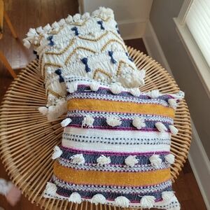 Anthropologie Accent Pillows Set